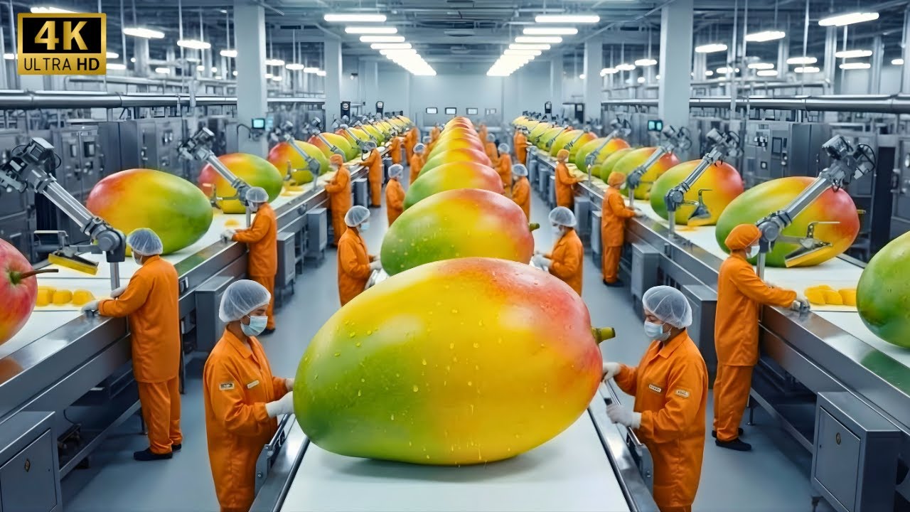 Modere Mango How Fresh Mango Becomes Mango Slices | Inside a Modern Mango Factory ...