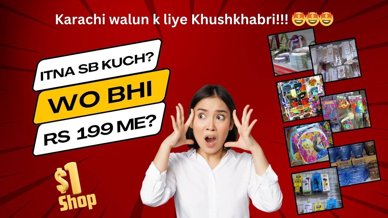 Liaquat Market Malir Karachi | One Dollar Shop 