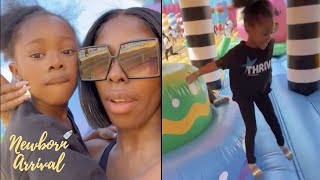 "I Did Not Sign Up For This" Future & Eliza Reign's Daughter Reign Attends Big Bounce America! 😂