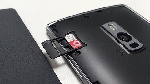How to Insert SIM Cards in OnePlus 2 (Nano SIM Cards)