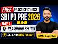 SBI PO Pre 2026 | Free Practice Course 2.0 - Day 1 | Reasoning Section | Sumit Agarwal (Ex Banker)