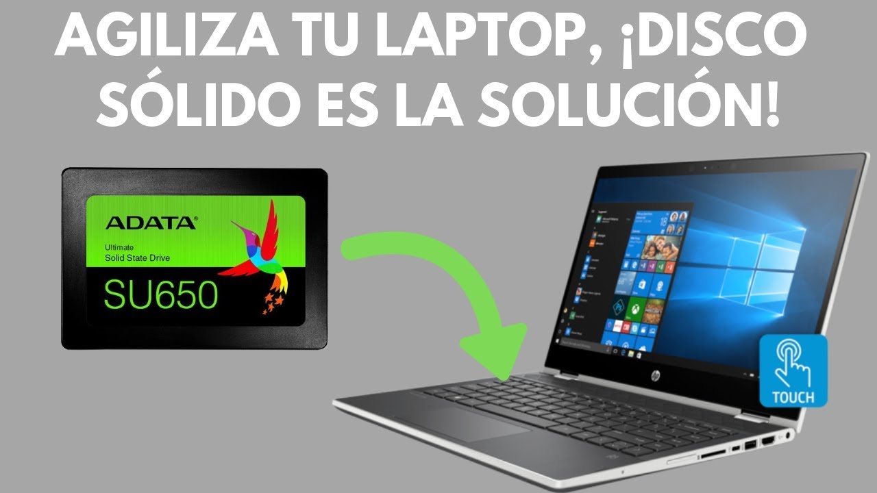 Agiliza tu laptop con un disco de estado sólido! – HP x360 14-cd0003la -