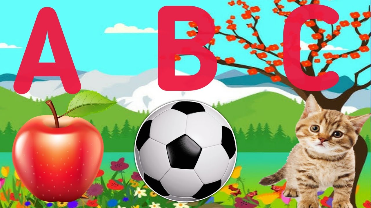ABC - SONG | Phonics Song | nursery rhymes | A for Apple B for Ball C ...