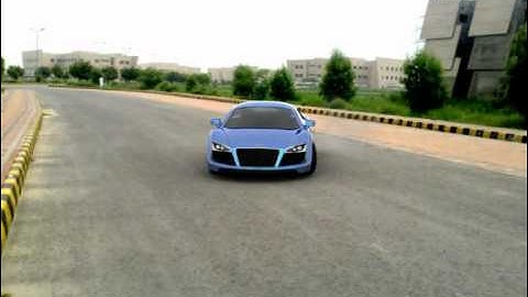 3ds max audi R8 animation vray.avi