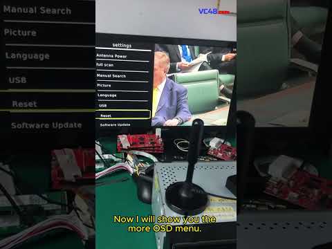 in car DVB T DVB T2 H264 H265 TV module, 1 2 4 antenna COFDM OEM ODM wireless video receiver