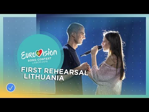 Ieva Zasimauskaitė - When We're Old - First Rehearsal - Lithuania - Eurovision 2018