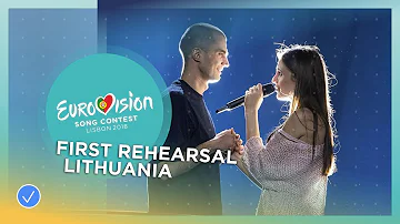 Ieva Zasimauskaitė - When We're Old - First Rehearsal - Lithuania - Eurovision 2018