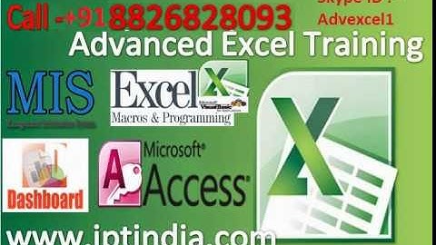 Advanced Excel Training Center Call - 8802579388