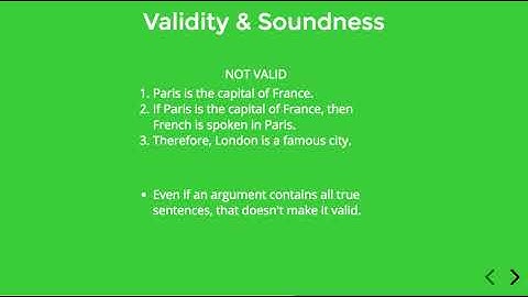 1.2.1 Validity & Soundness