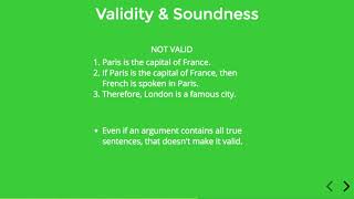 1.2.1 Validity & Soundness