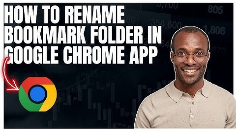 How to rename bookmark folder in Google chrome app