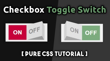 Checkbox Toggle Switch ( ON/OFF ) || HTML5 & CSS3 || Full Tutorial