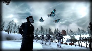 Half - Life 2 - Snowdrop Escape - Onslaught Chapter - Escape and Combine Ending