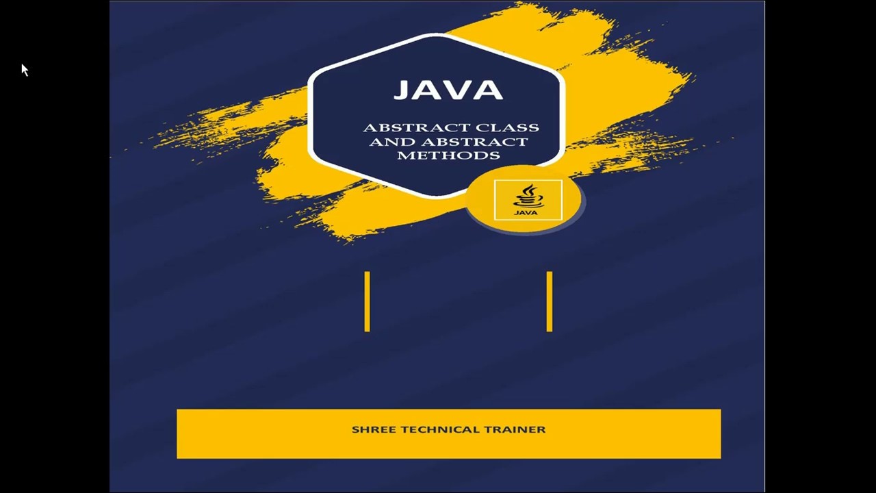 Java Abstract Class & Abstract method - YouTube
