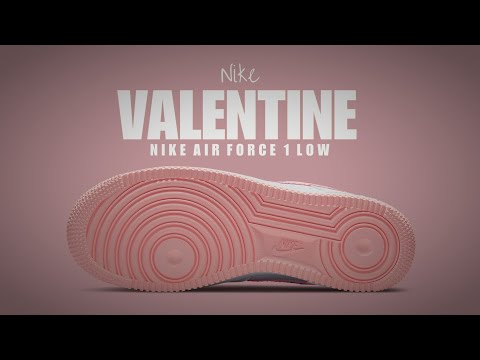 2022 VALENTINE'S DAY Nike Air Force 1 '07 DETAILED LOOK + PRICE - YouTube