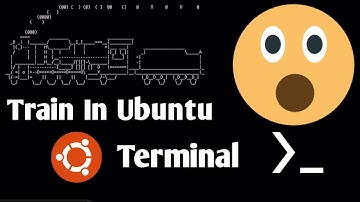 Some fun Tricks with Ubuntu || Run Train in Any Terminal #newvideo #share #viral #youtube #new #code