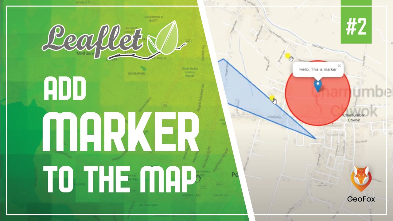 Leaflet JS Tutorial || Add A Marker To The Map Layer || Leaflet Series ||  GeoFox || Leaflet#2 - YouTube