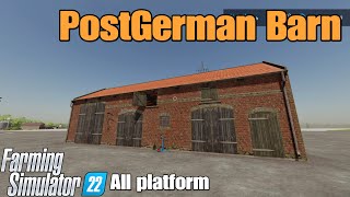 PostGerman Barn  / FS22 mod for all platforms