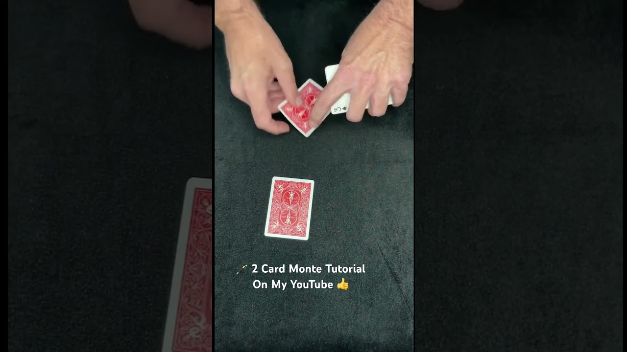 Magic Card Trick - 2 Card Monte #magic #tutorial #shorts - YouTube