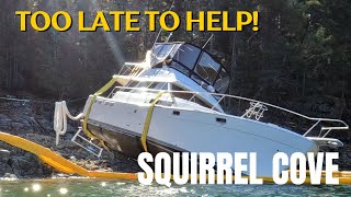 MV Eudora  Day 46 to Day 48  Teakerne Arm to Squirrel Cove  Too late to help!!