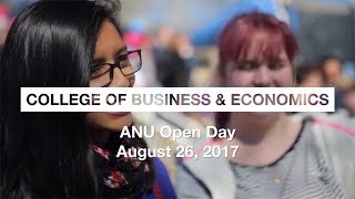 Why Study Business And Economics At Anu? Open Day 2017