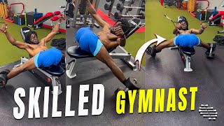 Guy Had 80LB Weights Placed on His Ankles While Performing a Pec Fly