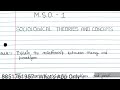 MSO 01 Solved Assignment 2022-23 | MSO 01 Handwritten Assignment 2022-23 | MSO 1 Assignment IN ENG