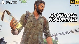 The Last Of Us Part 1 Remake Aggressive Gameplay - Bills Town Grounded No Damage 4K60Fps