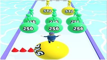 Dennis & Gnasher: 2048 BallRun - merge 2048 ball run - Gameplay Walkthrough - Max Levels (161-180)