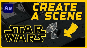 Star Wars Sequence VFX Tie Fighter | Element 3D |After Effects