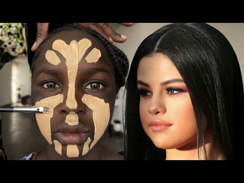 Selena Gomez 😳 Dark Skin Girl Makeup Transformation 🔥😱🔥 #makeuptutorial