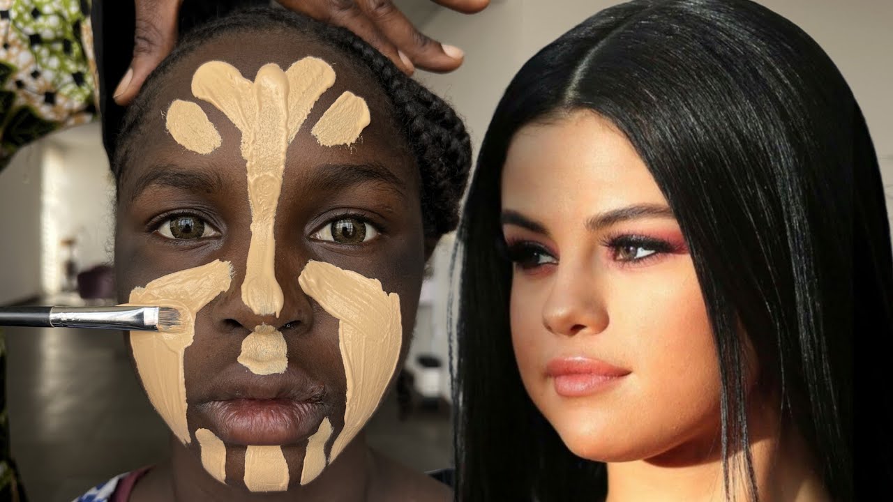Selena Gomez 😳 Dark Skin Girl Makeup Transformation 🔥😱🔥 