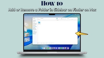 How to Add or Remove a Folder in Sidebar on Finder on Mac