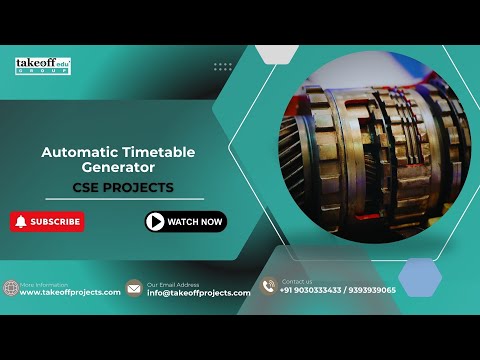 Automatic Timetable Generator Using Python & Optimization Algorithms  Final Year Project