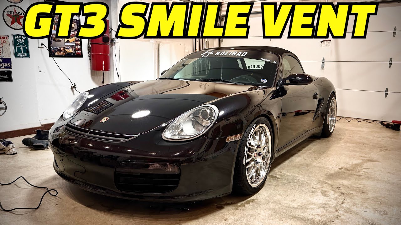 987 Boxster Gets A GT3 Smile Vent! - YouTube