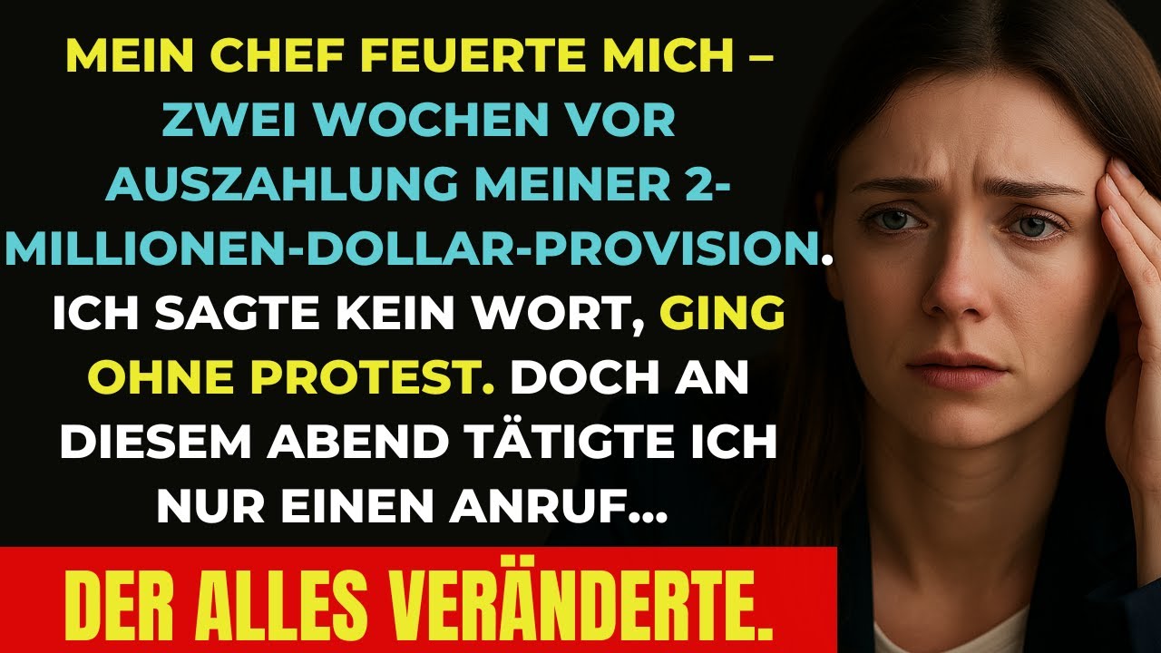 Mein Chef feuerte mich – kurz vor meinem Millionen-Deal. Aber ich machte nur einen Anruf…