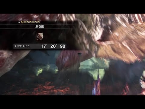 【MHWI】赤き龍 盾斧ペア 一撃 17分20秒98 不屈無し【MHWアイスボーン】