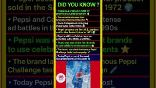 Famous Did You Know Pepsi Has A Shocking History 🤯 Profile