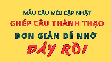 Mẫu Câu Mới Nhất|| Ghép Câu Thành Thạo|  Mẫu câu tiếng Anh đơn giản sử dụng thường xuyên