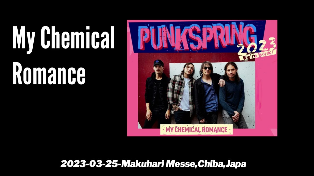 My Chemical Romance 2023 03 25 Makuhari Messe,Chiba,Japan - YouTube