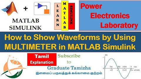 How to Show Simulation Waveforms by Using Multimeter | Block | in MATLAB | Simulink | Model
