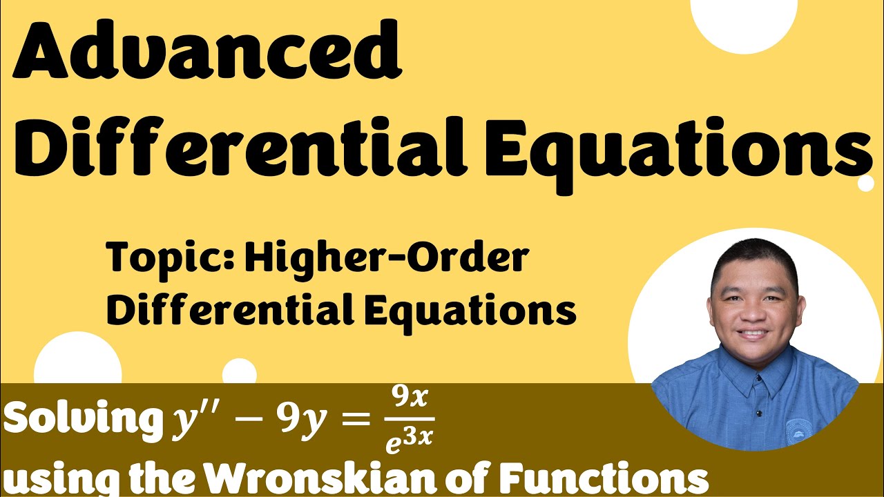 Solving using the wronskian of functions advanced