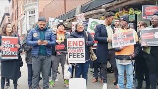 The Rally to outisde Key Food 169 Atlantic Ave 23 Salazar
