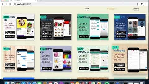 portfolio with flutter web