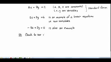 MAT 0028 Module 4: Linear Equations in Two Variables - Solutions of Linear Equations (Part 1)