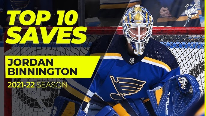 Blues' Binnington catches Zucker with glove, causes fall into boards