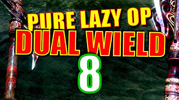 Skyrim Pure Lazy OP Dual Wield Walkthrough #8: Lazyboy & the Hired Thugs (+ Better Melee Weapons!)