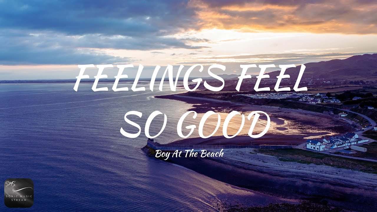 Boy At The Beach - Feelings Feel so Good (Lyrics)