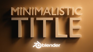 Simple 3D Titles with Geometry Nodes - Blender Tutorial (Template)