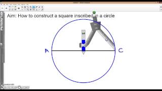 How to Construct a Square Inscribed in a Circle